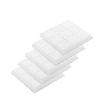 Акустични панели от стиропор, 5 опаковки 30x30x5 см, клиновидна плочки във формата на гъби, звукови панел, звукоизолирующие панели от стиропор, бял
