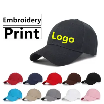 Бейзболна шапка с потребителски лого, нови мъжки и дамски ежедневни спортни шапки, спортна шапка с бродерия на лого или принтом