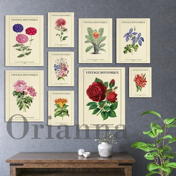 Ботаническата принт, Плакат с цветния пазар, Плакат с флорални принтом, Цветен Принт Матис, Цветен плакат, Акварел в ретро ботаническата стил