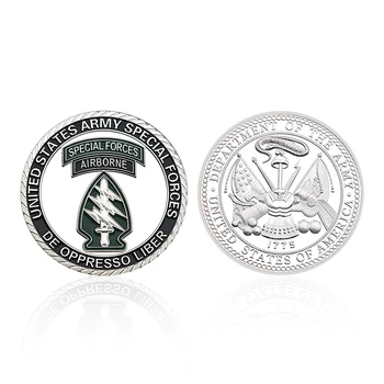 Въздух-въздушна дивизия със Специално предназначение САЩ Сребърна монета, Посребрени предмети с колекционерска стойност, Медал, Сувенири