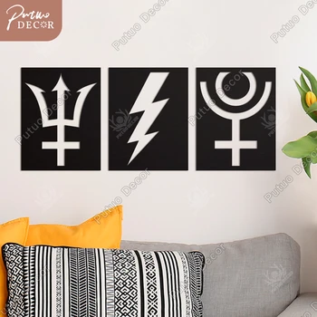 Декор Putuo, гръцките астрологически елементи, дървени стенни живопис, минималистичная модерна скулптура, подвесная дъска за дневна, спалня Декор