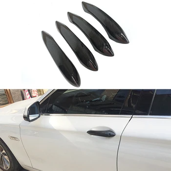 За BMW 5 6 7 серия F10 F01 външна дръжка от въглеродни влакна, външна врата копчето аксесоари за декориране на врати дръжки на автомобили