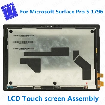 Заместител на Microsoft surface pro 5 Модел 1796 LP123WQ1 LCD сензорен дисплей стъкло сензор дигитайзер таблет в събирането на
