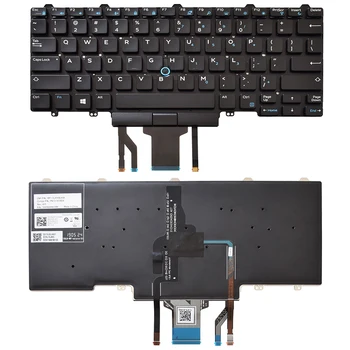 Замяна на Клавиатурата Senmoer за Dell Education E5450 E5470 E5480 E7450 P40G E7470 E7480 Клавиатура с подсветка и Показалеца