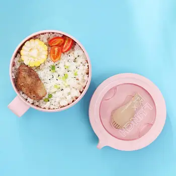 Износостойкая купа за ориз с Голям капацитет, Многофункционална сгъваема лъжица, кръгла японската купа за рамена