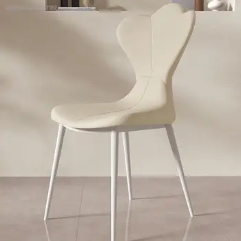 Индивидуално кремовое стол за пикник, онлайн магазин Nordic Designer, червено, модерното и минималистичное стол с облегалка за масата, бяла кожа