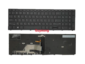Клавиатура за лаптоп HP ProBook 450 G5 455 G5 470 G5, американски английски, черно с подсветка