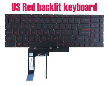 Клавиатура с червена подсветка от САЩ за MSI Katana GF76 11UD/11UC/11SC/11UCK (MS-17L2)