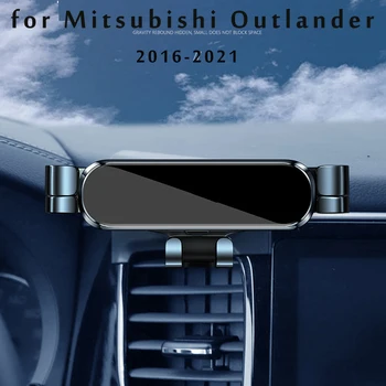 Кола номер LHD за Mitsubishi Outlander PHEV 2021, скоба за полагане на автомобил, стойка за GPS, завъртане на подкрепа, мобилни аксесоари