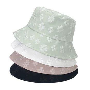 Корейската версия, дамски рибарска шапка с плосък покрив, модни солнцезащитная однотонная шапка за басейна, дамска шапка