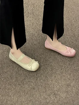 Модерен балет апартаменти Mary Jane, детски тънки обувки, пролет и есен 2023, нови летни бабини обувки с фин дъно