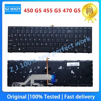 НОВА английска клавиатура за лаптоп HP ProBook 470 G5 450 455 G5 US с подсветка X8CA SN6166BL 100% Тествани с Бърза доставка