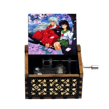 Нова музикална ковчег с подвижен ключ Хаула, музикална тема аниме, дървена музикална играчка Inuyasha с ръчно задвижване, празничен подарък за рожден Ден за приятелка