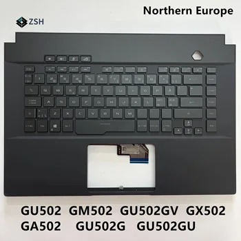 Новата Клавиатура за лаптоп ASUS ROG GA502 GX502 GM502 GU502 GU502G GU502GU GU502GV с подсветка за Северна Европа C Капак