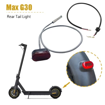 Новост-Сигнална лампа за обратно виждане фенер електрически скутер, led задна светлина за Ninebot MAX G30