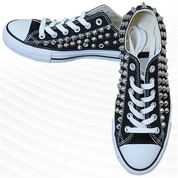 Парусиновая обувки с остри пръсти, черни на цвят, с ниско берцем, интегрирана спортни ежедневни обувки, дамски обувки 35-46