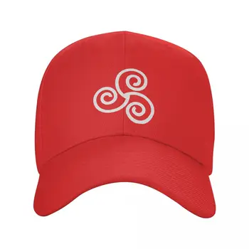 Персонални бяла селтик бейзболна шапка с изображение на знака на Келтите, дамски Мъжки Регулируема шапка на шофьор на камион, спортна