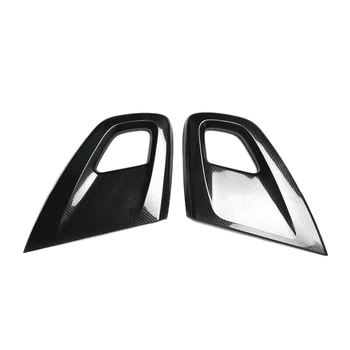 Подлакътник вътрешната врата на колата е от въглеродни влакна, защитна подплата за Hyundai Veloster 2011-2017, аксесоари