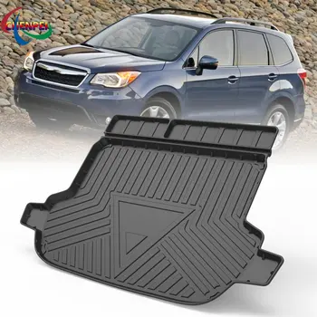 Подложка за задния багажник на кола TPE, кутия за съхранение, подложка за Subaru Forester 2013-2018, водоустойчиви защитни гумени автомобилни постелки