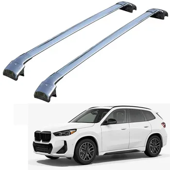 Подходящи за BMW X1 U11 2023, рейлинги багажник на покрива, носещи поперечины, на стъпалата От алуминий сребрист цвят, 2 бр.