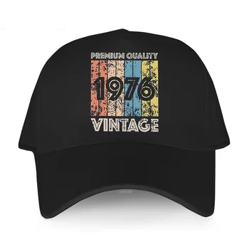 Последният памук мъже Бейзболни шапки забавни премиум качество на графиката 1976 реколта хип-хоп Harajuku шапка за възрастни луксозна марка Голф Cap