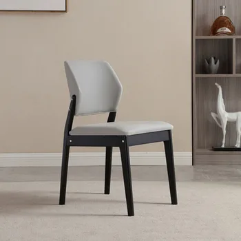 Свръхлеки скандинавските трапезни столове с дървена опора за гърба, модерни столове за Чакане Вечеря на пода, Предмети от интериора на Купето