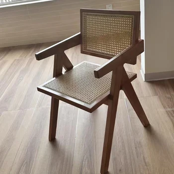 Сгъваем стол за хранене в скандинавски стил, сгъваеми подлакътник, Дизайнерски кухненски стол в скандинавски стил, Луксозни и модерни мебели от дърво Sillas De Cocina