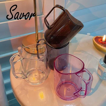 Скандинавските модни чаша за вода, лесен прозрачна пластмасова чаша за изплакване на устата, чаши за баня за мъже и жени, чаши за пиене, аксесоари за баня