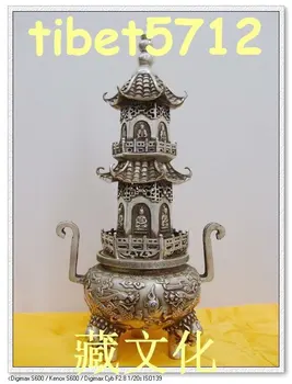 Тибетски будизъм изискан месинг Бог на богатството Бяла Джамбала Буда Яхнал дракон Градинска украса 100% истинска месинг, бронз