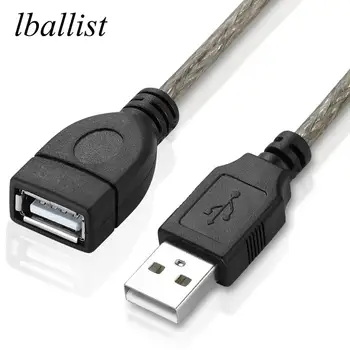 удлинительный кабел lballist USB 2.0 мъж към жена M/F Фолио + Сплетен екраниран 1,5 м, 3 м и 5 м, 10 м