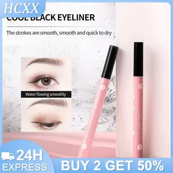 Ультратонкая течна водоустойчива очна линия Корейска козметика за жени, Бързосъхнеща гладка очна линия, устойчива козметика за долния слой на миглите