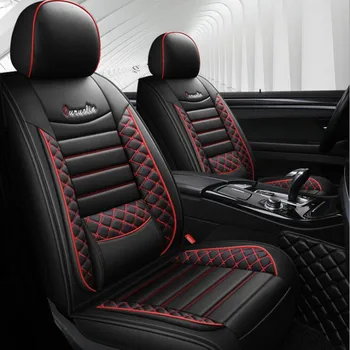 Универсални калъфи за автомобилни седалки от изкуствена кожа Honda Accord, FIT CITY CR-V XR-V 