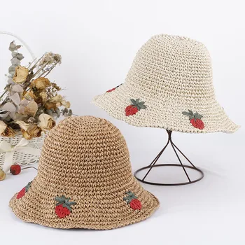шапка на влюбените, плажни дамски шапки от слънце, шапка за голф, лятна шапка, дамска шапка, клубничная сламена шапка, панама, слънчеви шапки, шапка за момичета